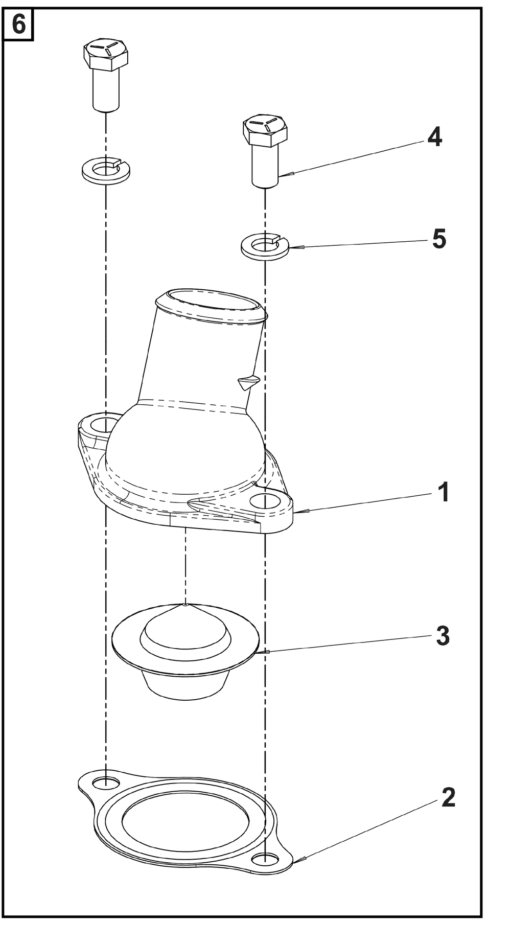 Engine Group - Thermostat Diagram and Parts List for  Briggs and Stratton Generator